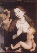 Hans Baldung Grien Virgin and Child with Parrots oil painting reproduction